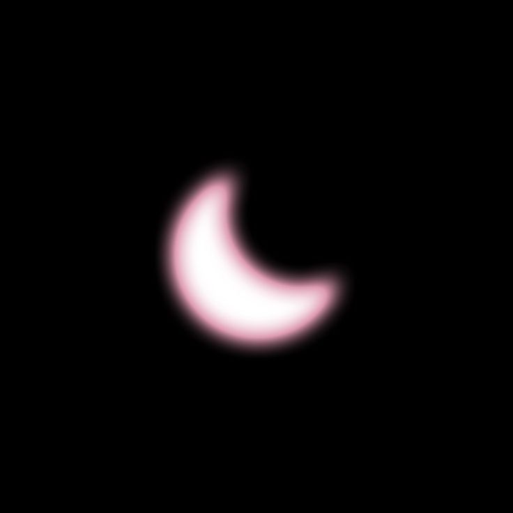 light pink cresent moon