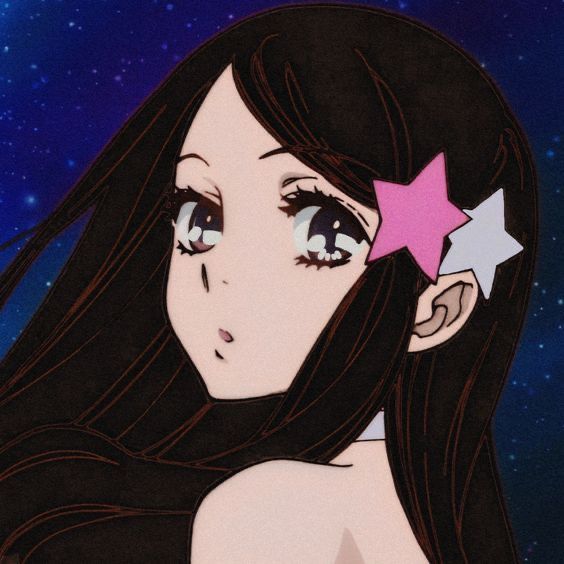 Animated Girl With Star Clip Avatar